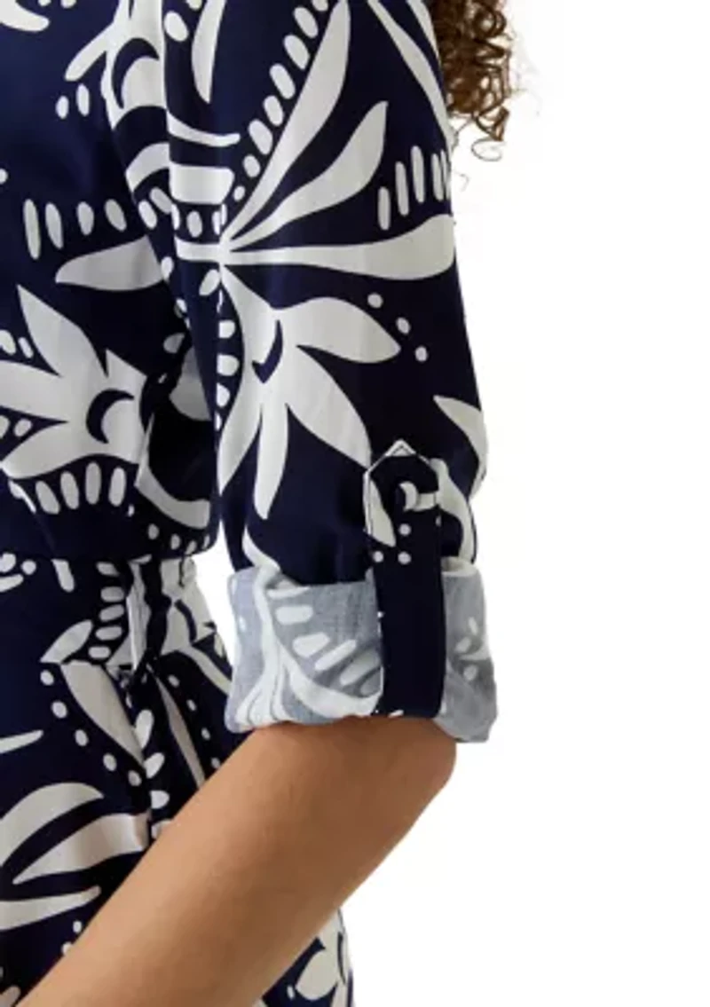 Petite Challis Midi Dress