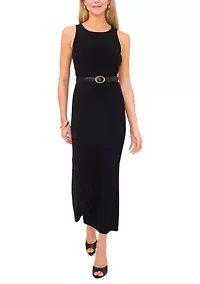 Petite Sleeveless Keyhole Maxi Dress