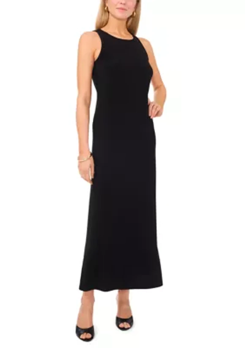 Petite Sleeveless Keyhole Maxi Dress