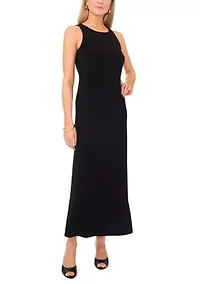 Petite Sleeveless Keyhole Maxi Dress