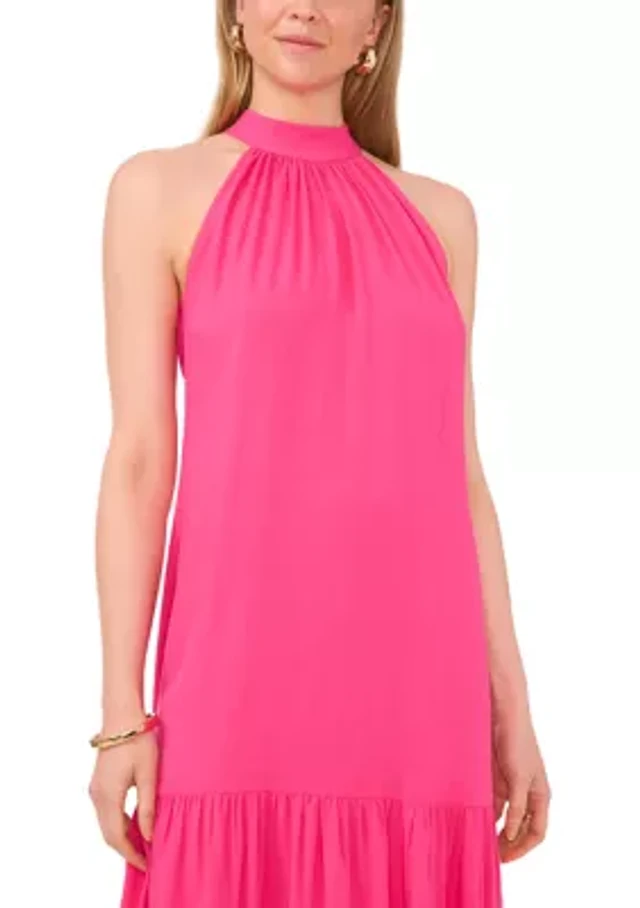 Line and Dot Oracle Ombre Print Halter Neck Sleeveless Tiered Maxi Dress at  Hamilton Place in Chattanooga, TN