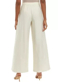 Petite Wide Leg Trouser Pants