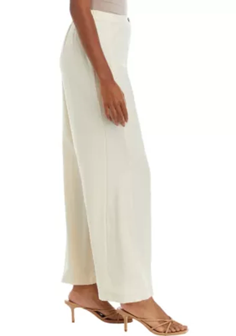 Petite Wide Leg Trouser Pants