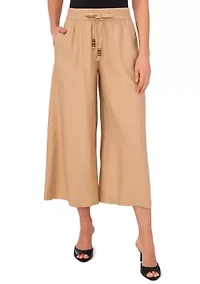 Petite Tie Waist Pants
