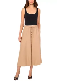 Petite Tie Waist Pants