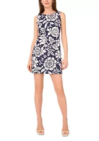 Petite Printed Mini Dress