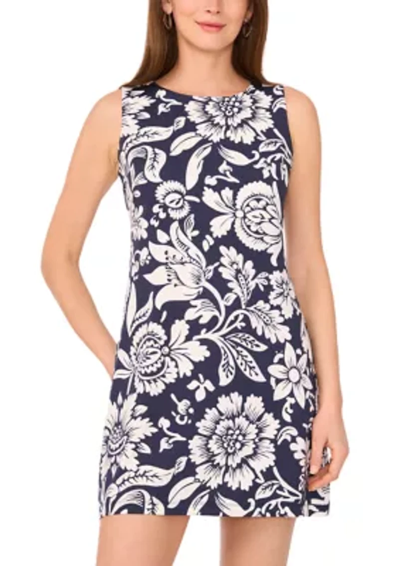 Petite Printed Mini Dress