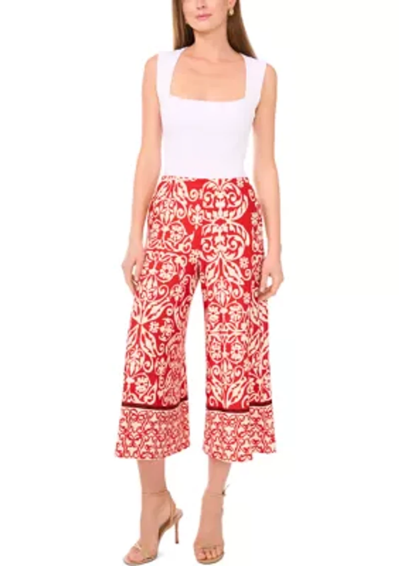 Petite Cropped Capri Pants