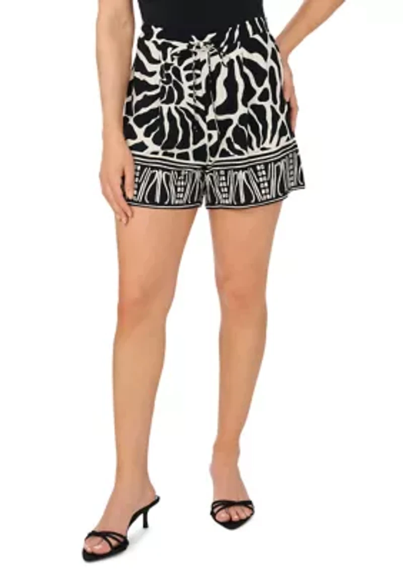 Petite Printed Shorts