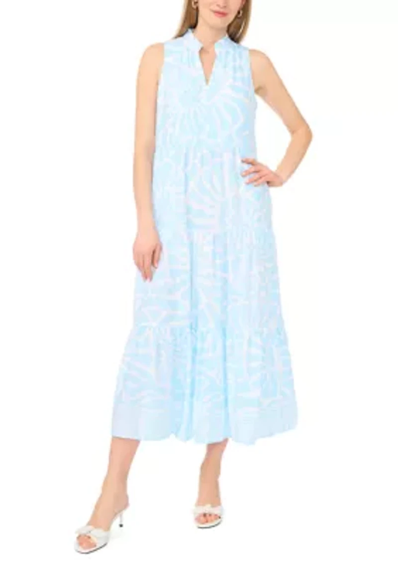 Petite Scoop Neck Midi Dress