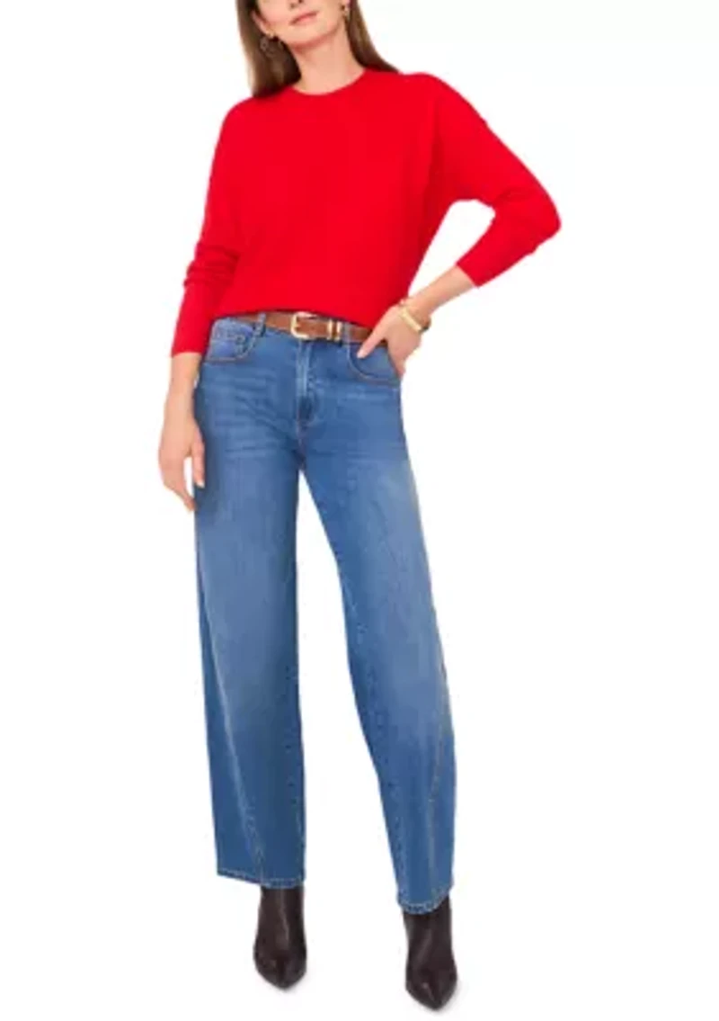 Petite Solid Pullover