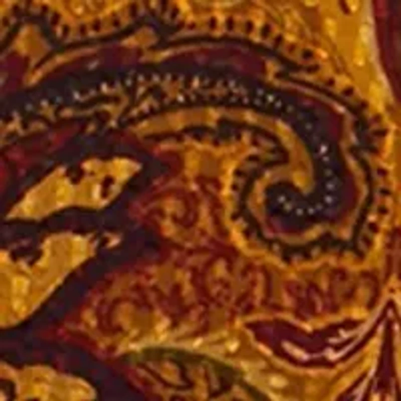 Petite Printed V-Neck Blouse