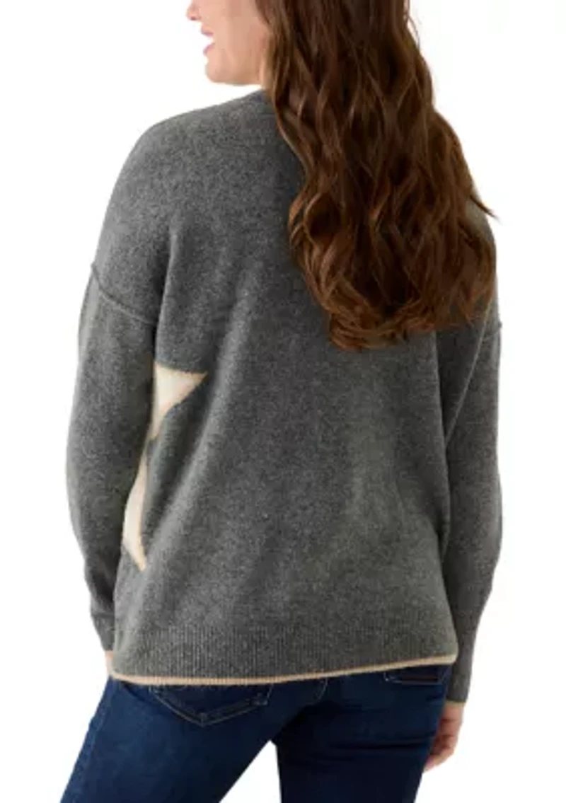 Petite Exploded Star Sweater