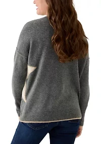 Petite Exploded Star Sweater