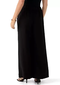Petite Wide Leg Elastic Pants
