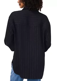 Petite Double Pocket Shirt Jacket