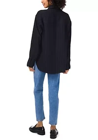 Petite Double Pocket Shirt Jacket