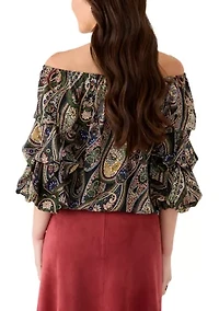 Petite Off the Shoulder Top