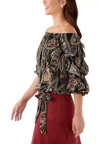 Petite Off the Shoulder Top