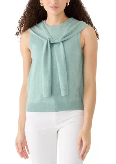 Petite Sleeveless Crewneck Top