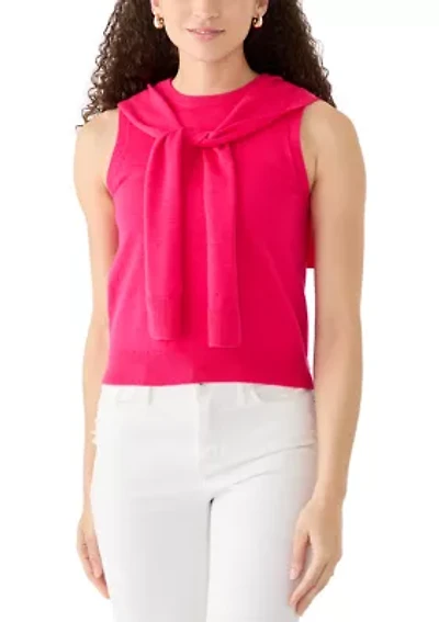 Petite Sleeveless Crewneck Top
