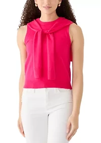 Petite Sleeveless Crewneck Top