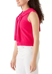 Petite Sleeveless Crewneck Top