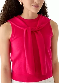 Petite Sleeveless Crewneck Top