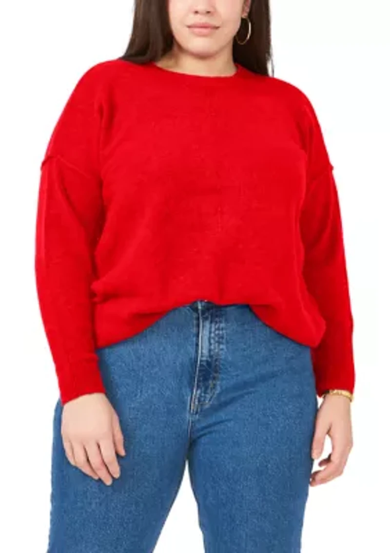 Plus Crew Neck Cozy Sweater