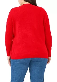Plus Crew Neck Cozy Sweater