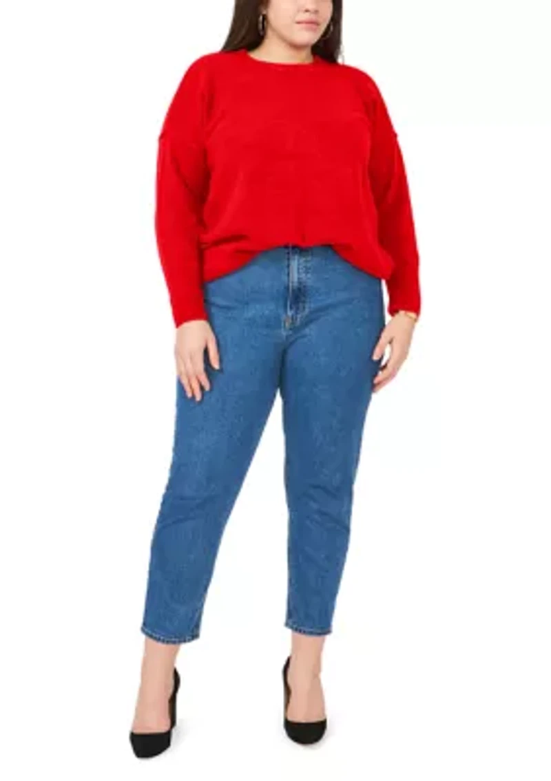 Plus Crew Neck Cozy Sweater