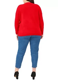 Plus Crew Neck Cozy Sweater