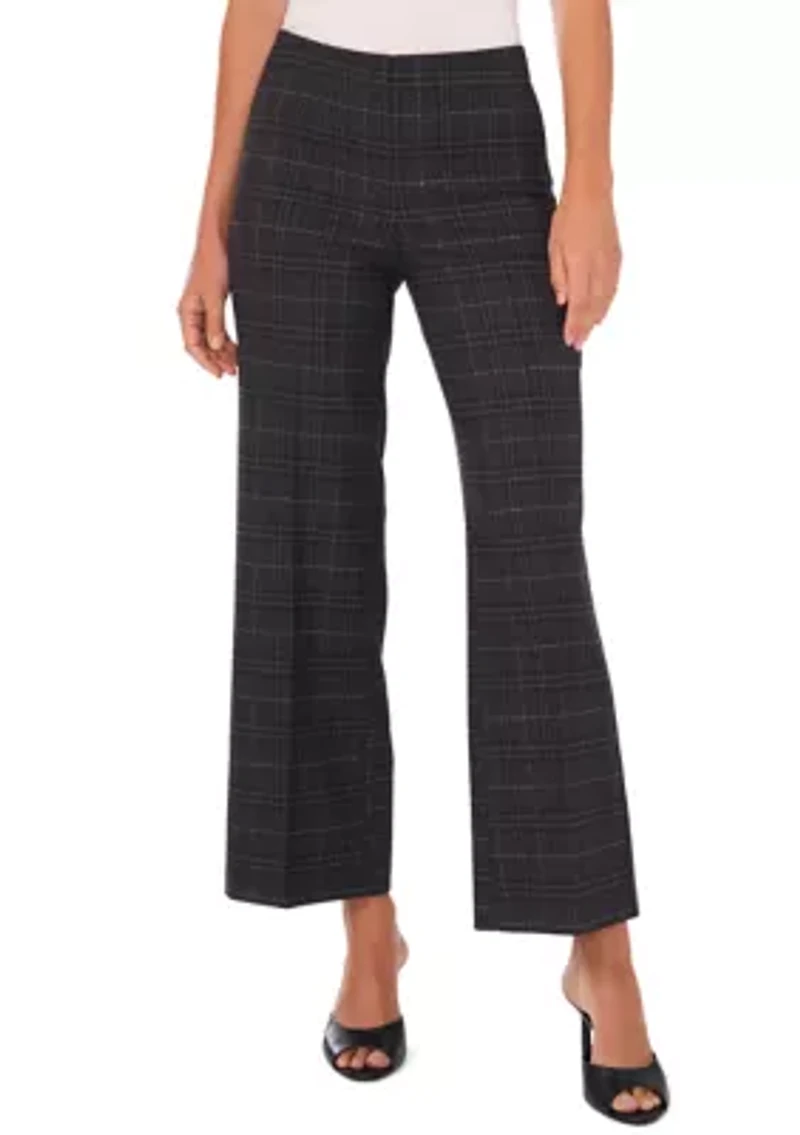 Petite Wide Leg Ponte Pants
