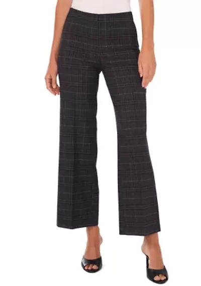 Petite Wide Leg Ponte Pants