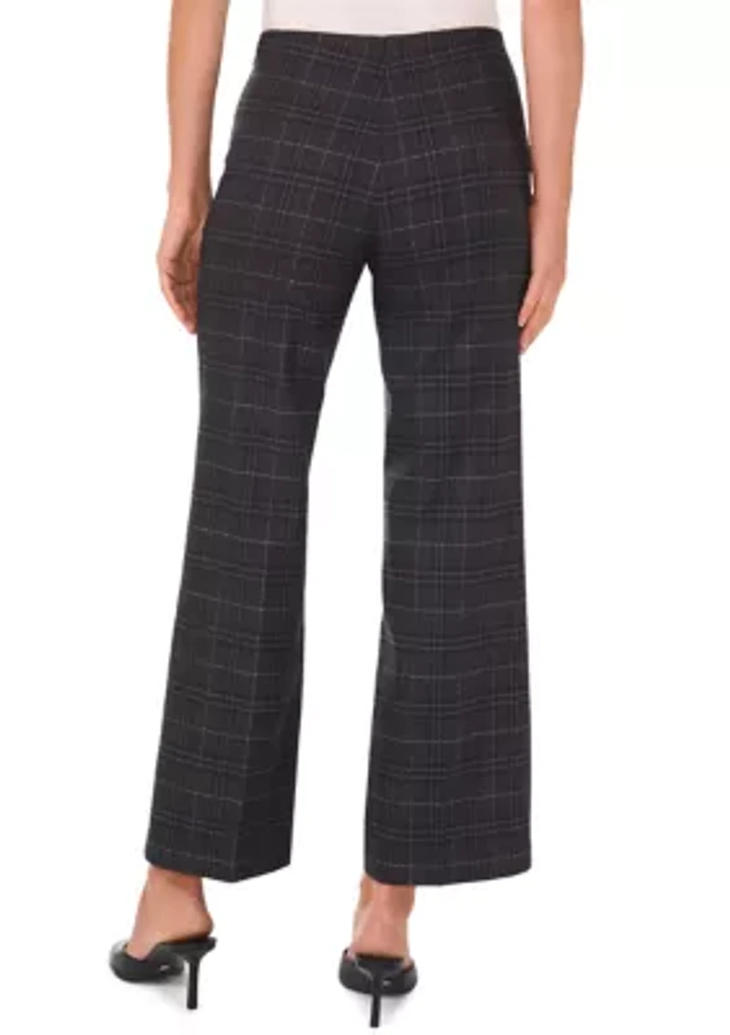 Petite Wide Leg Ponte Pants