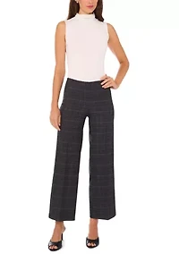 Petite Wide Leg Ponte Pants