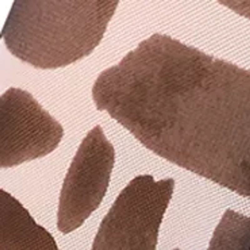 Women's Geometric Print Mesh Top