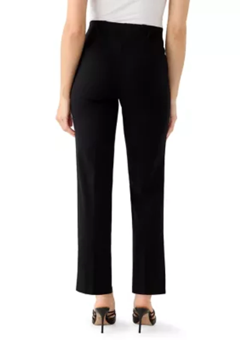 Petite Ponte Pants with Side Ankle Slits