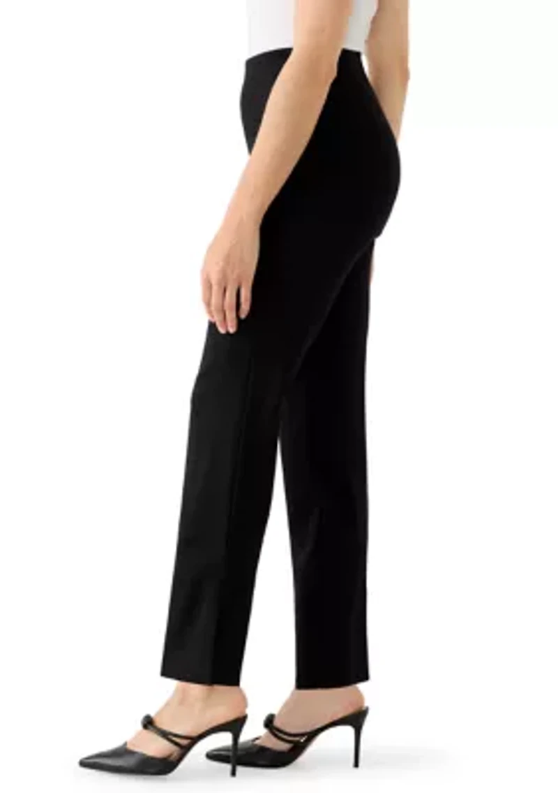 Petite Ponte Pants with Side Ankle Slits