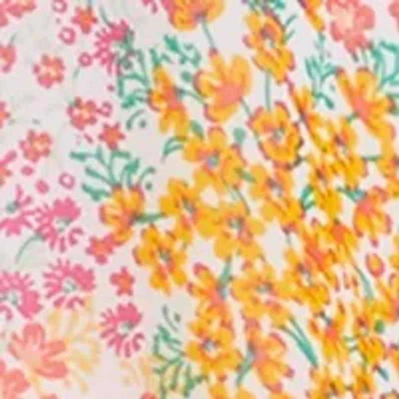 Plus Smock Waist Ditsy Top