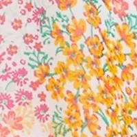 Plus Smock Waist Ditsy Top