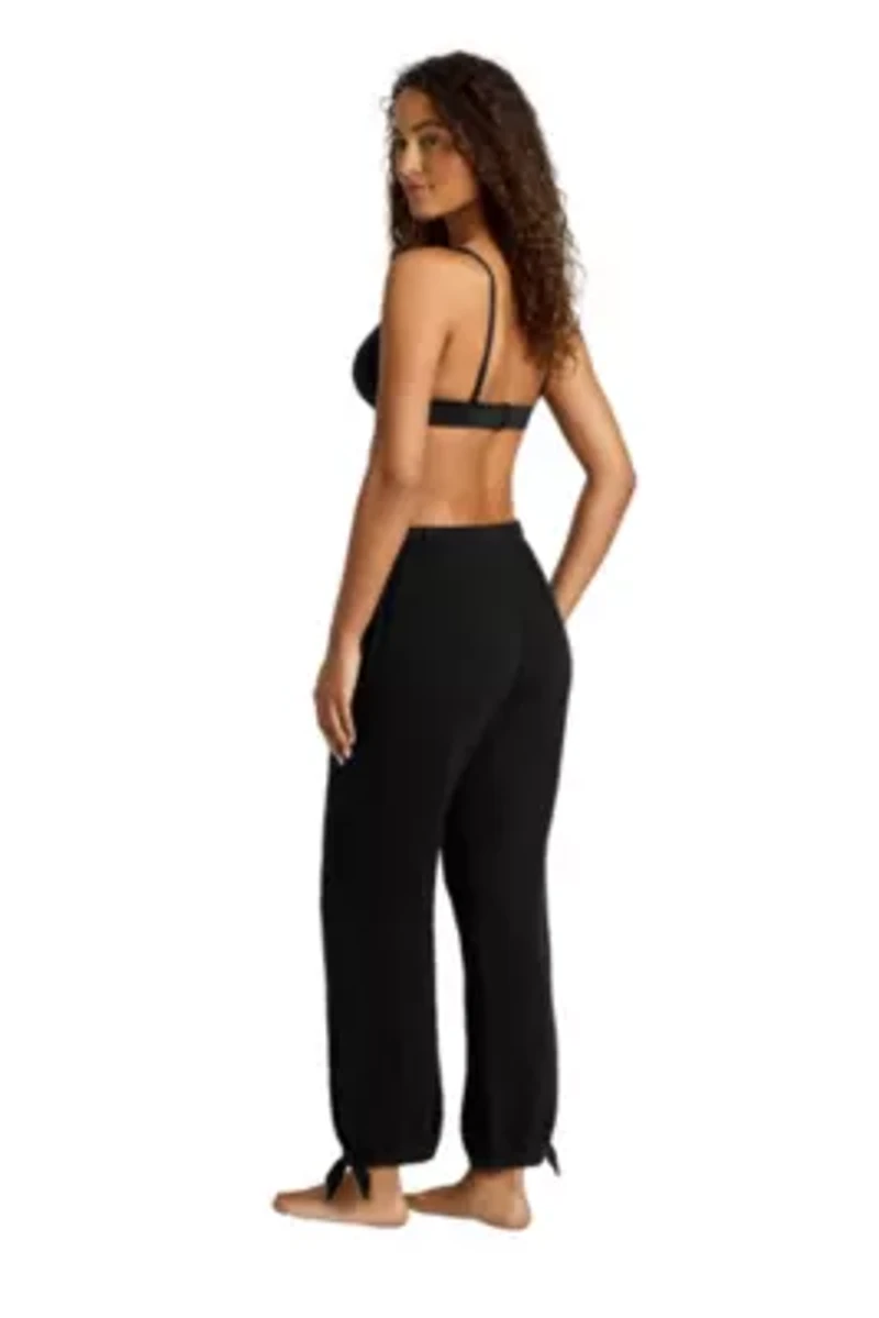 Double Gauze Ankle Tie Pant Cover Up