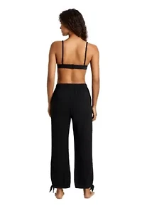 Double Gauze Ankle Tie Pant Cover Up