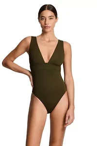 Modern V-Neck One Piece