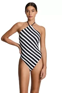 Modern High Neck One Piece