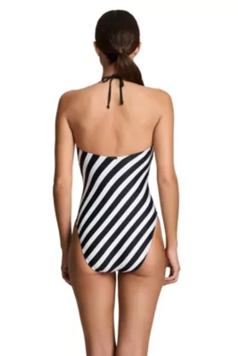 Modern High Neck One Piece