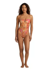 Medallion Shimmer V-Wire One Piece