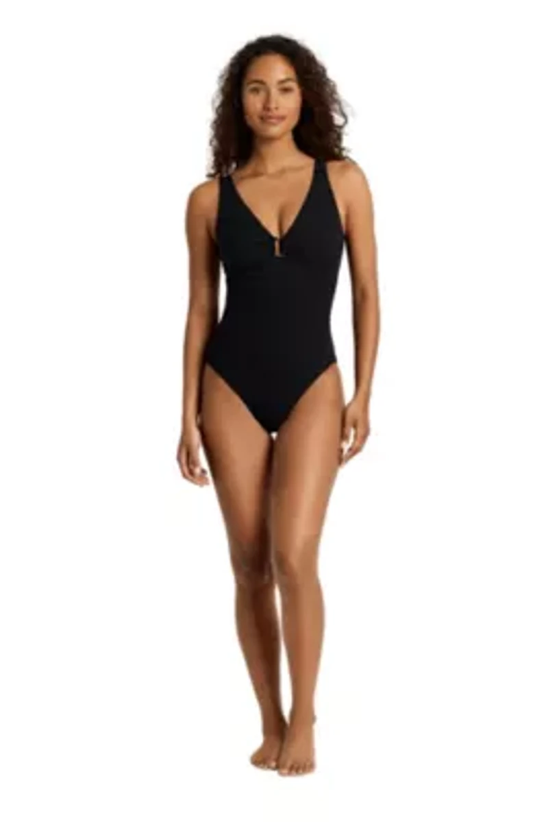 Zebra Jacquard Ring Underwire One Piece