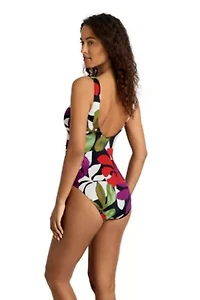 Modern Jungle Floral Ring Underwire One Piece