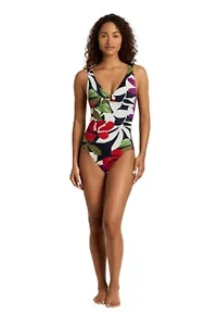 Modern Jungle Floral Ring Underwire One Piece